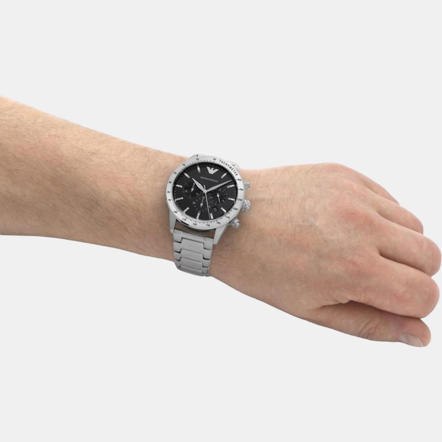 Emporio Armani 43 mm Silver Quartz watch