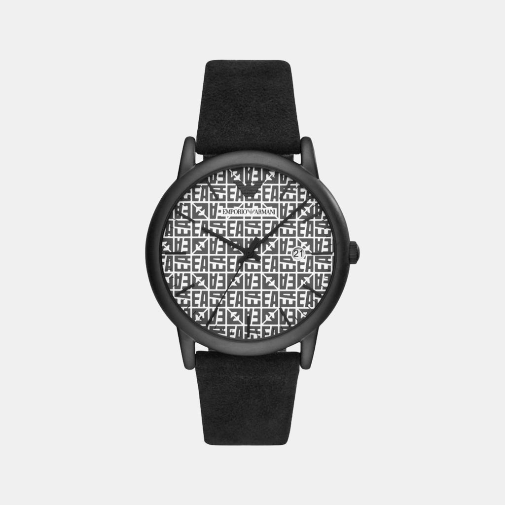 Ar11274 Emporio Armani Men Quartz Two Tone Dial Analog Leather Watch AR11274 ...