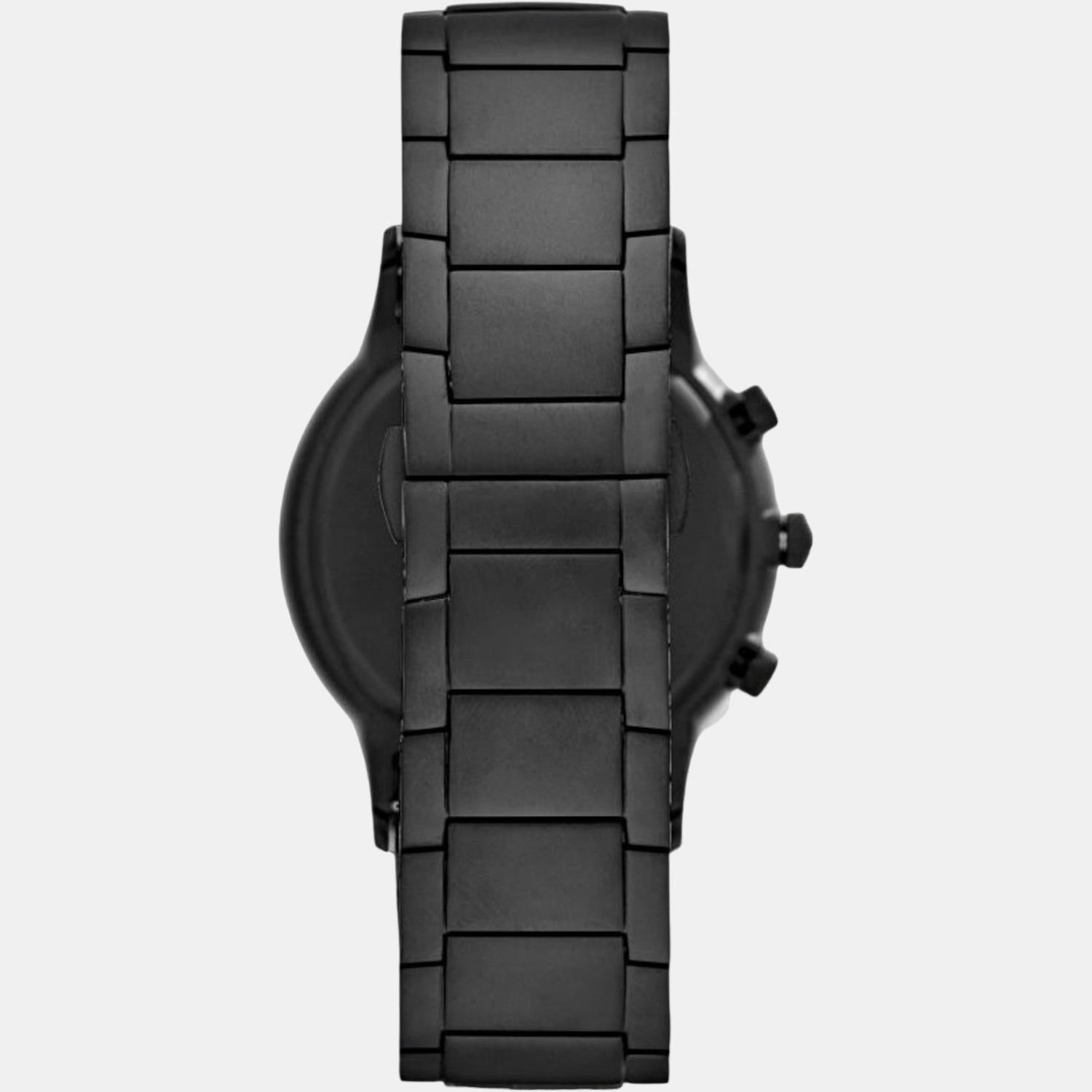 Emporio Armani Men Round Black watch