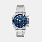 Emporio Armani Round Blue Chronograph watch