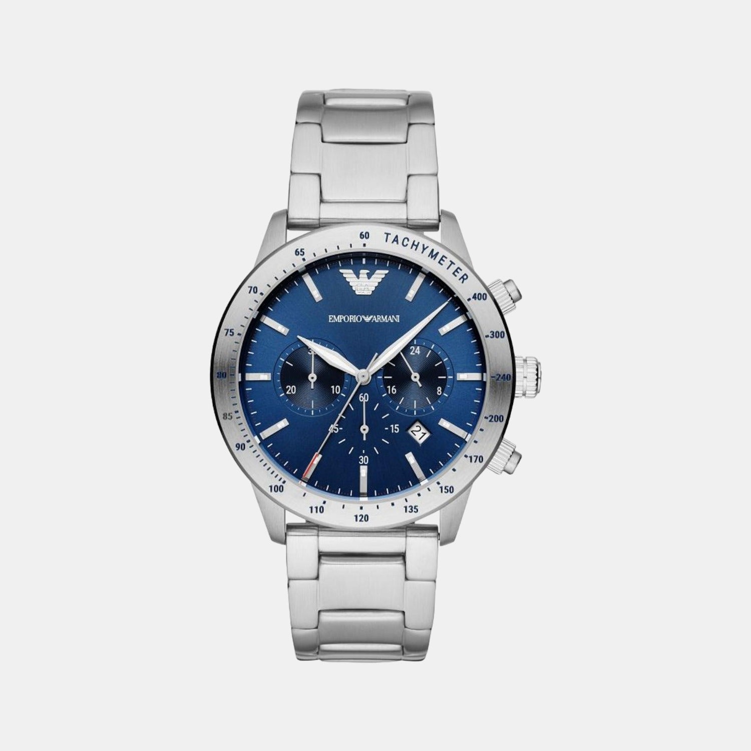 Emporio Armani Round Blue Chronograph watch