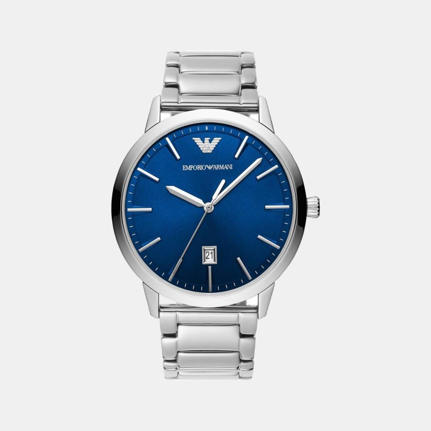 Emporio Armani Round Blue Analog watch