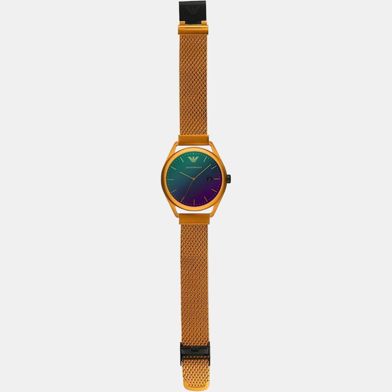 Emporio Armani Round Quartz Analog Men watch