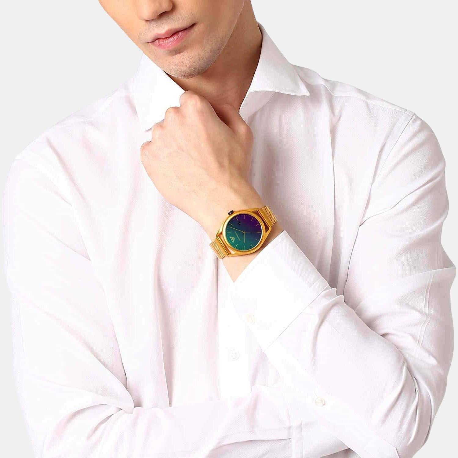 Emporio Armani 43 mm Gold Quartz watch