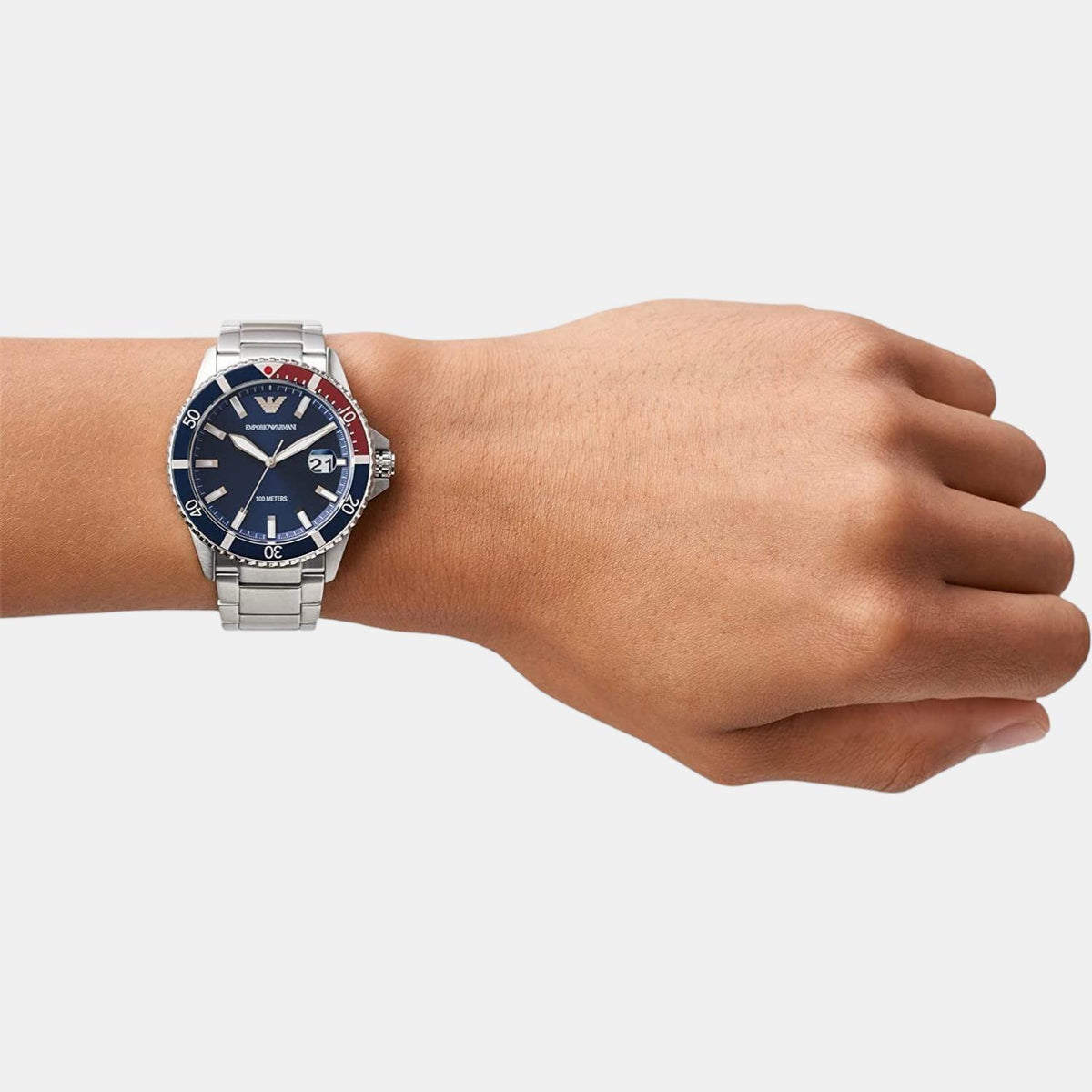 Emporio Armani Round Quartz Analog Men watch