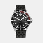 Emporio Armani Round Black Analog watch