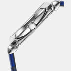 Emporio Armani Leather Silver watch