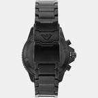 Emporio Armani Men Round Black watch