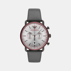 Emporio Armani Round Silver Chronograph watch
