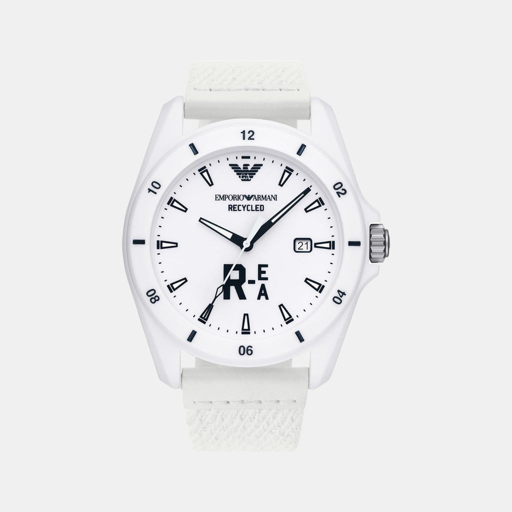 Emporio Armani Round White Analog watch