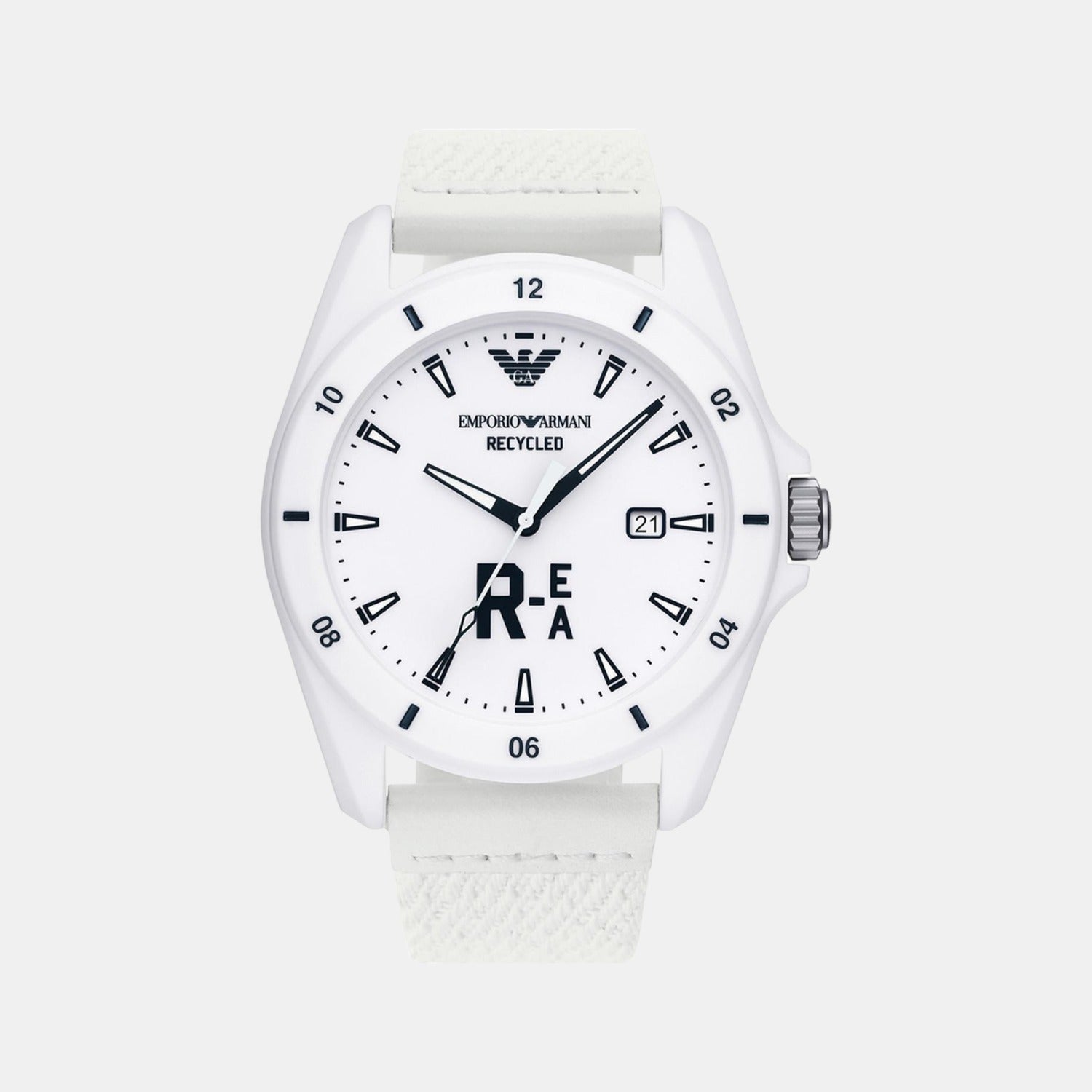 Emporio Armani Round White Analog watch