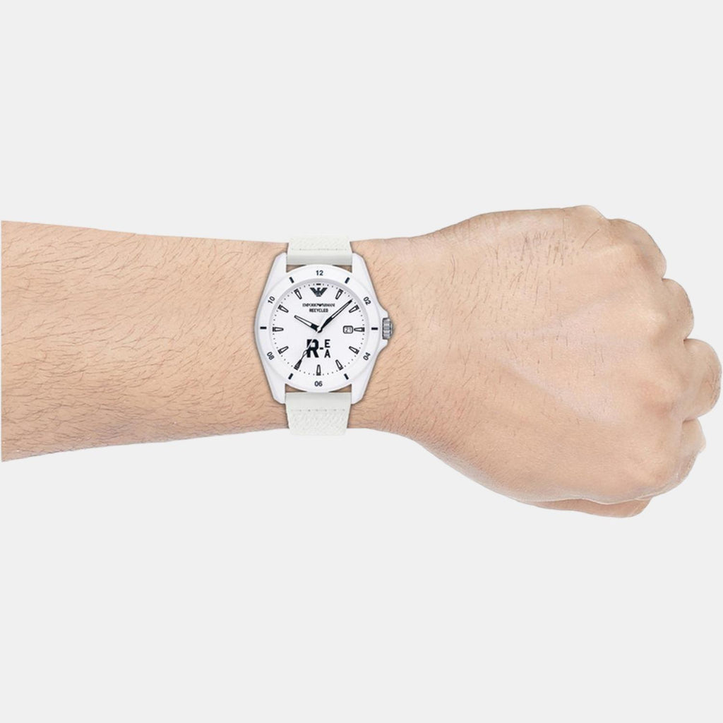 Emporio Armani Fabric White watch