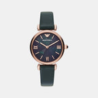 Emporio Armani Round Black Analog watch