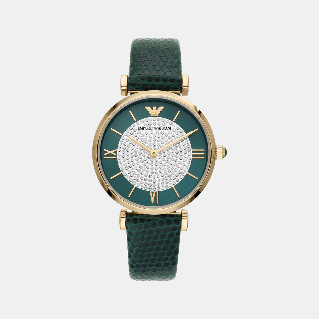 Emporio Armani Round Green Analog watch
