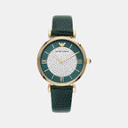 Emporio Armani Round Green Analog watch