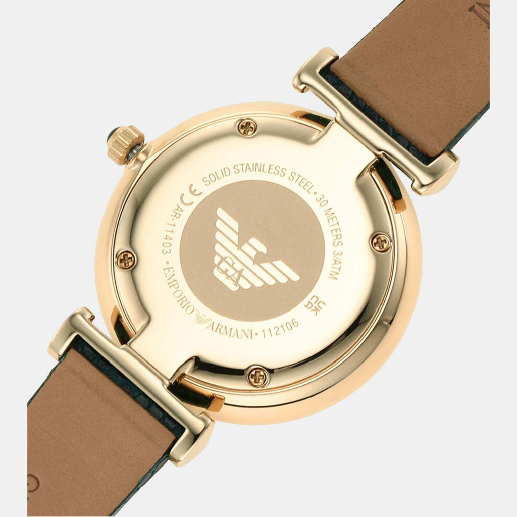 Emporio Armani Leather Green watch