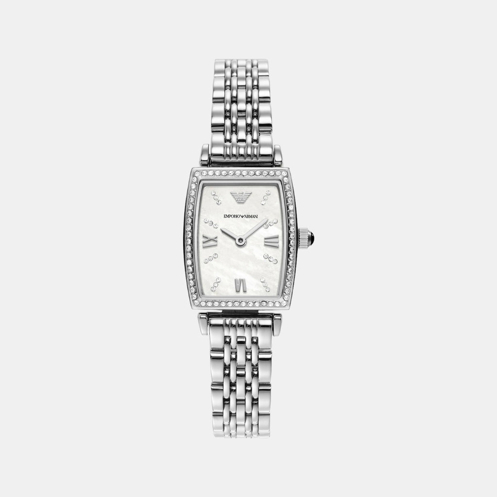 Emporio Armani Rectangular White Analog watch