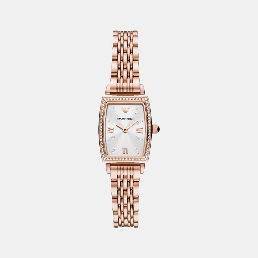 Emporio Armani Rectangular White Analog watch