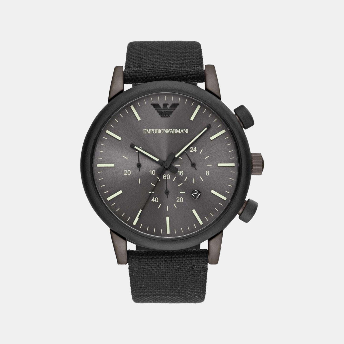 Emporio Armani Round Grey Chronograph watch