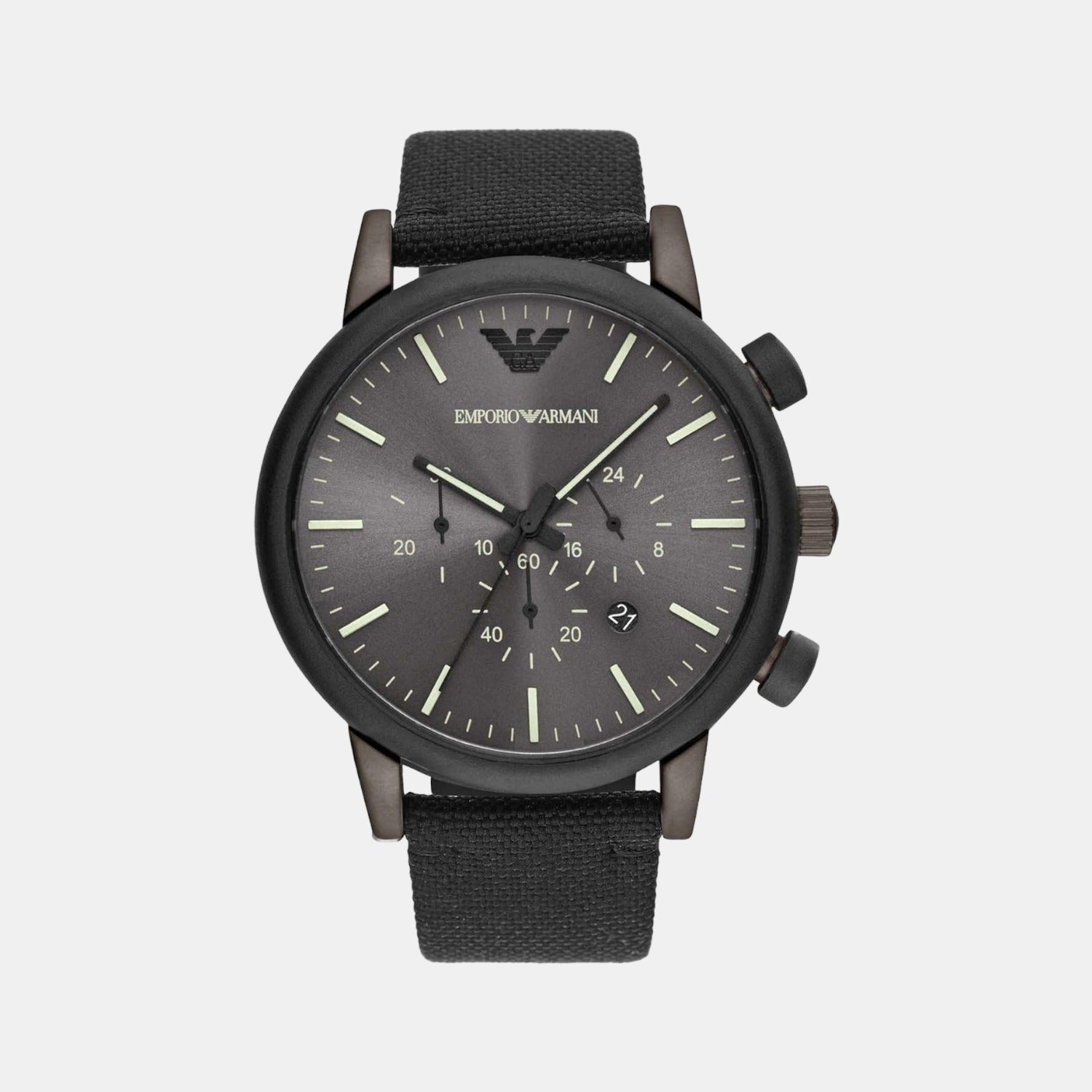 Emporio Armani Round Grey Chronograph watch