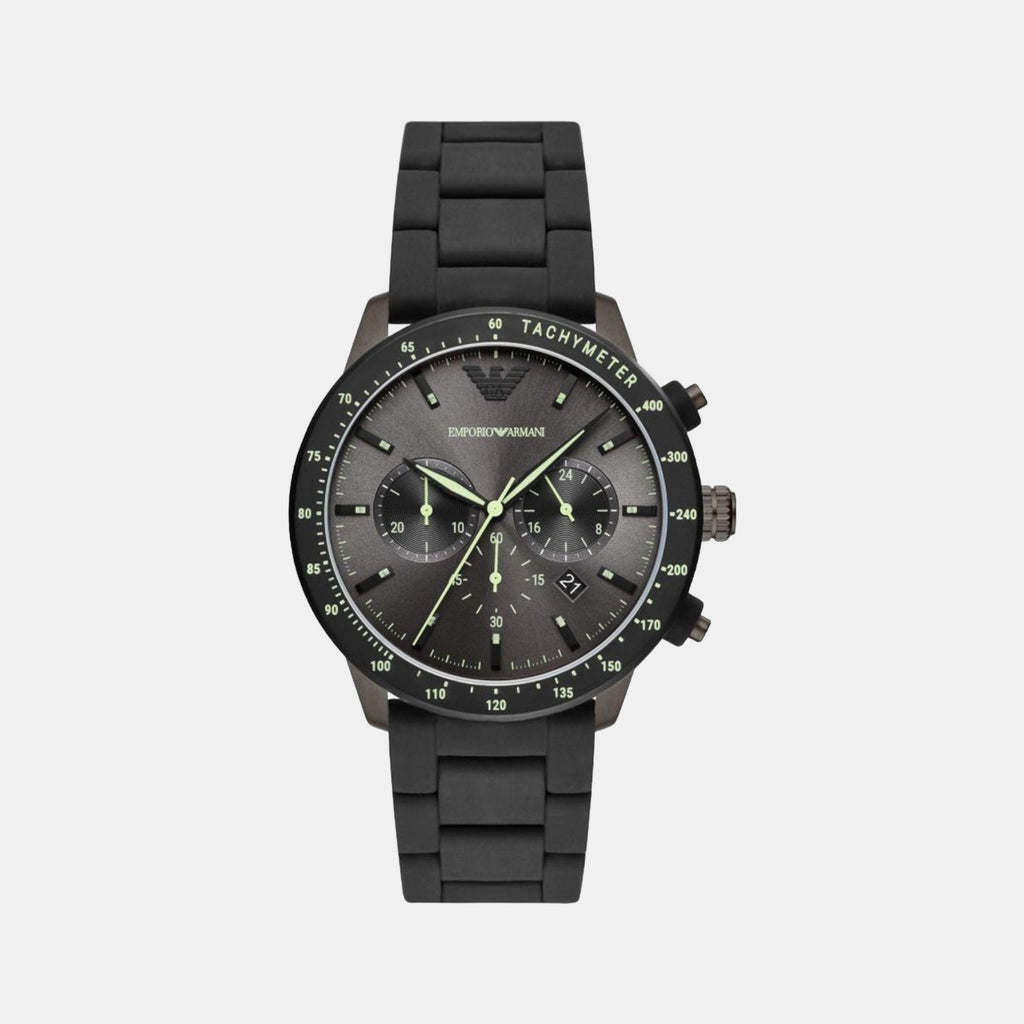 Emporio Armani Round Grey Chronograph watch