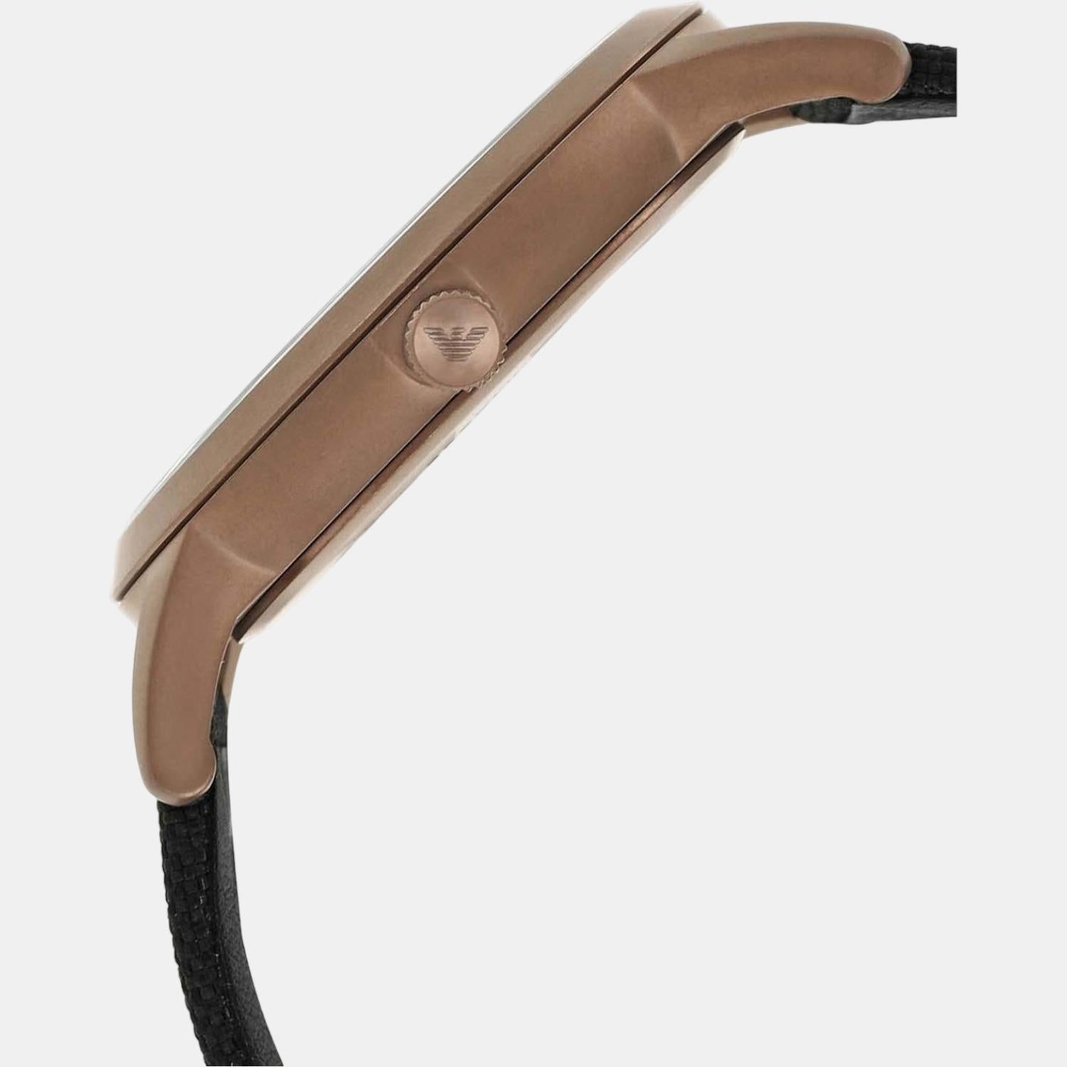 Emporio Armani Leather Grey watch