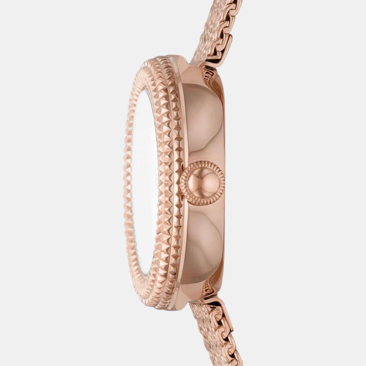 Emporio Armani Women Round Mother Of Pearl watch