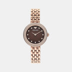 Emporio Armani Round Brown Analog watch