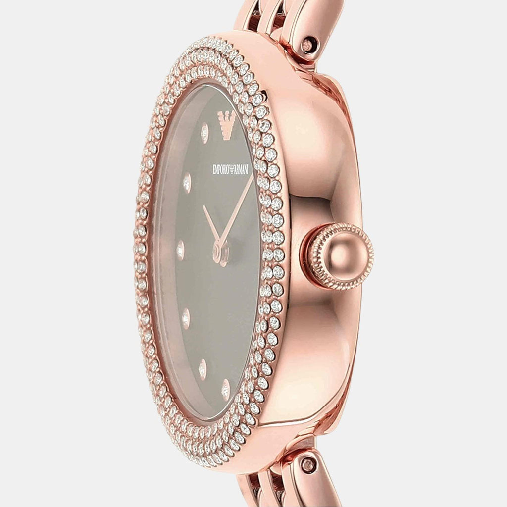 Emporio Armani Women Round Brown watch