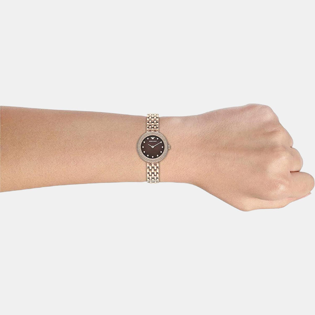 Emporio Armani Round Quartz Analog Women watch