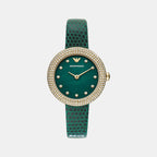 Emporio Armani Round Green Analog watch