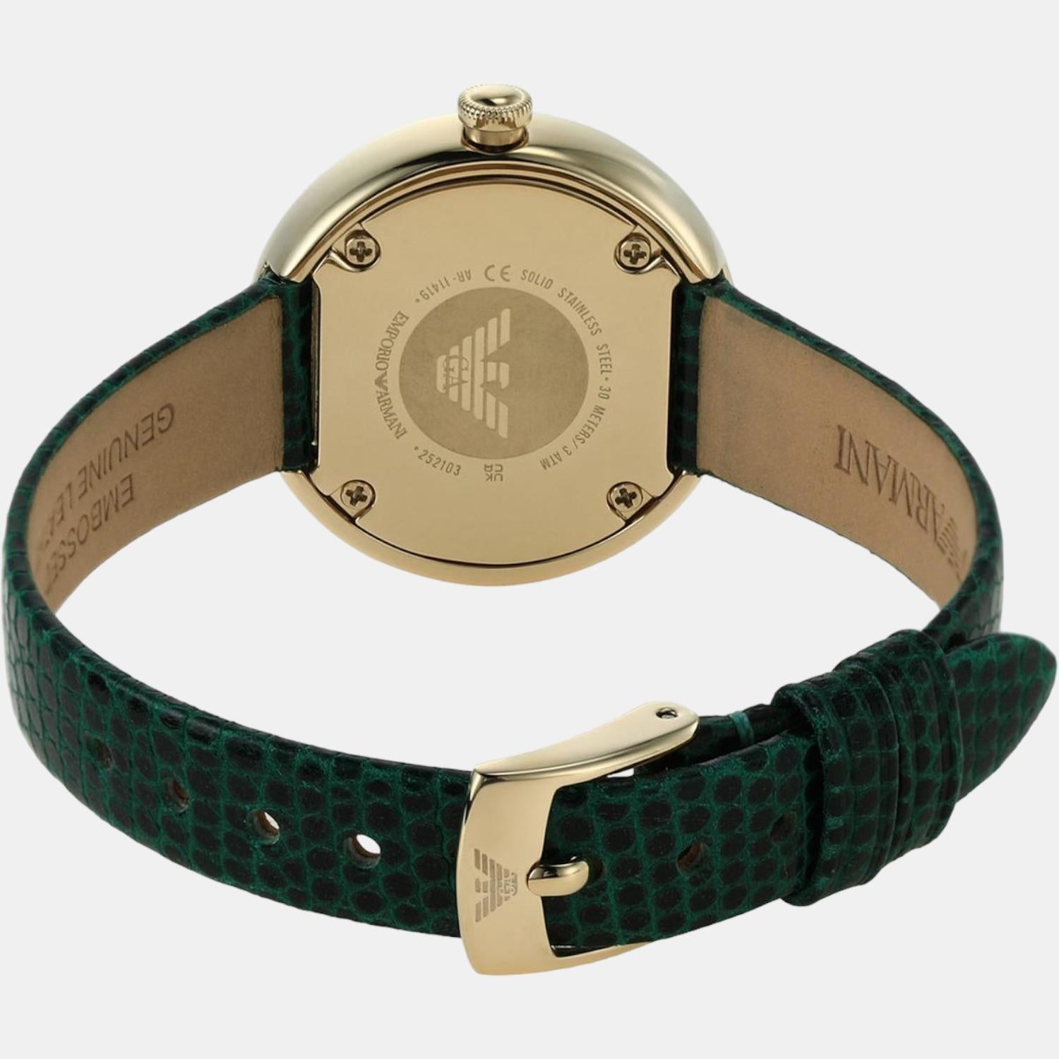 Emporio Armani Women Round Green watch