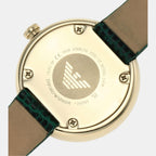 Emporio Armani Leather Green watch