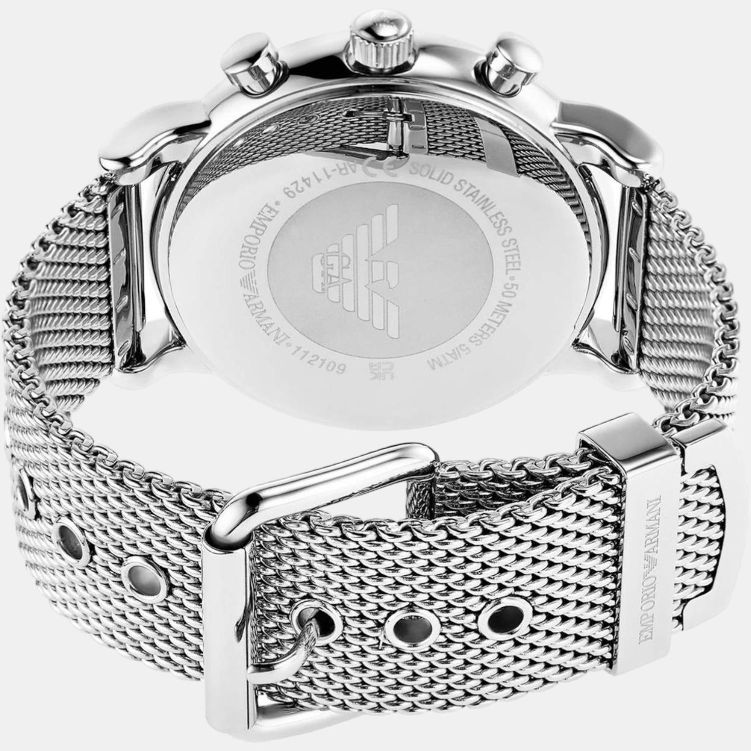 Emporio Armani Men Round Black watch