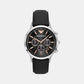 Emporio Armani Round Black Chronograph watch