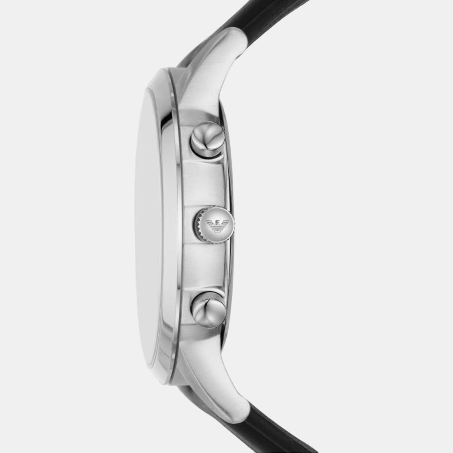 Emporio Armani Men Round Black watch