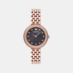 Emporio Armani Round Black Analog watch