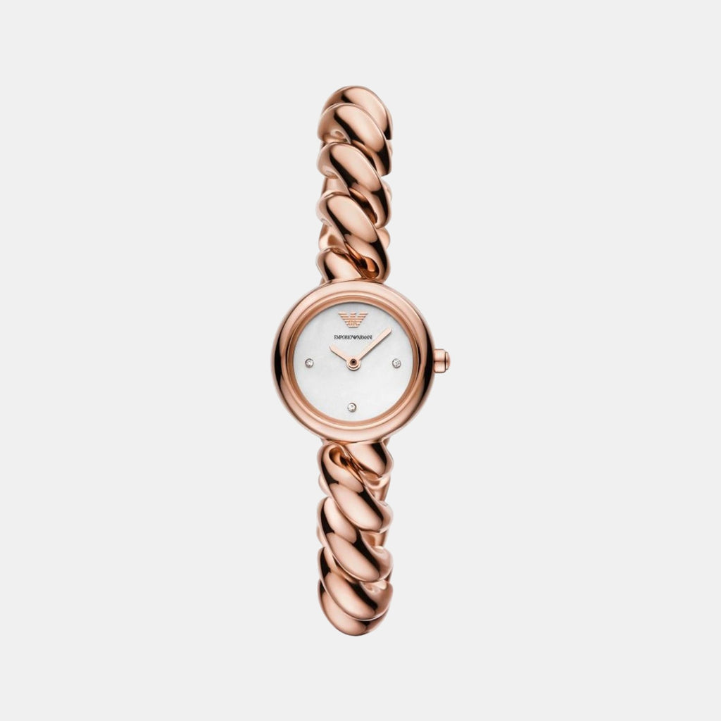 Emporio Armani Round White Analog watch