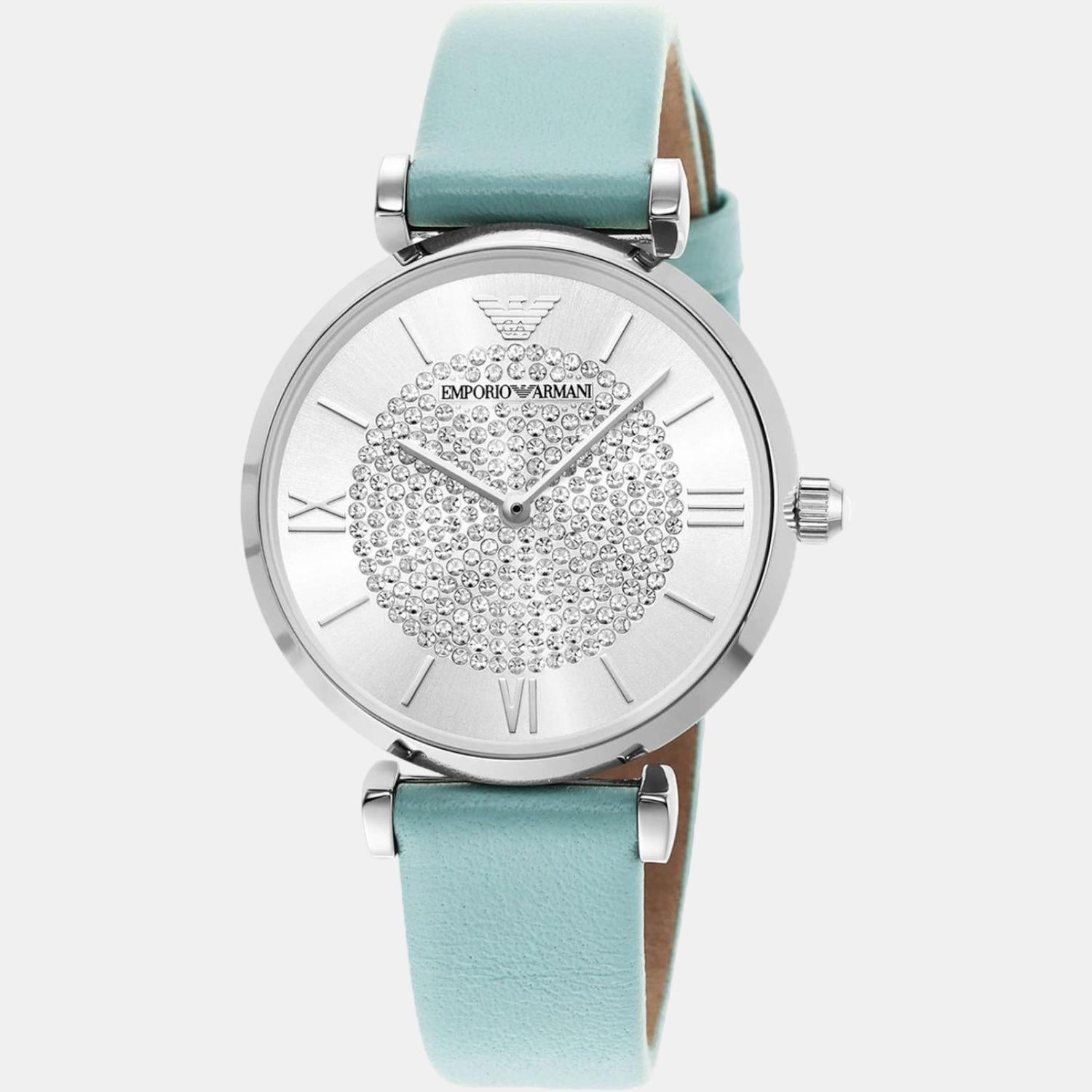 Emporio Armani Women Round Silver watch