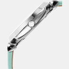 Emporio Armani Leather Silver watch