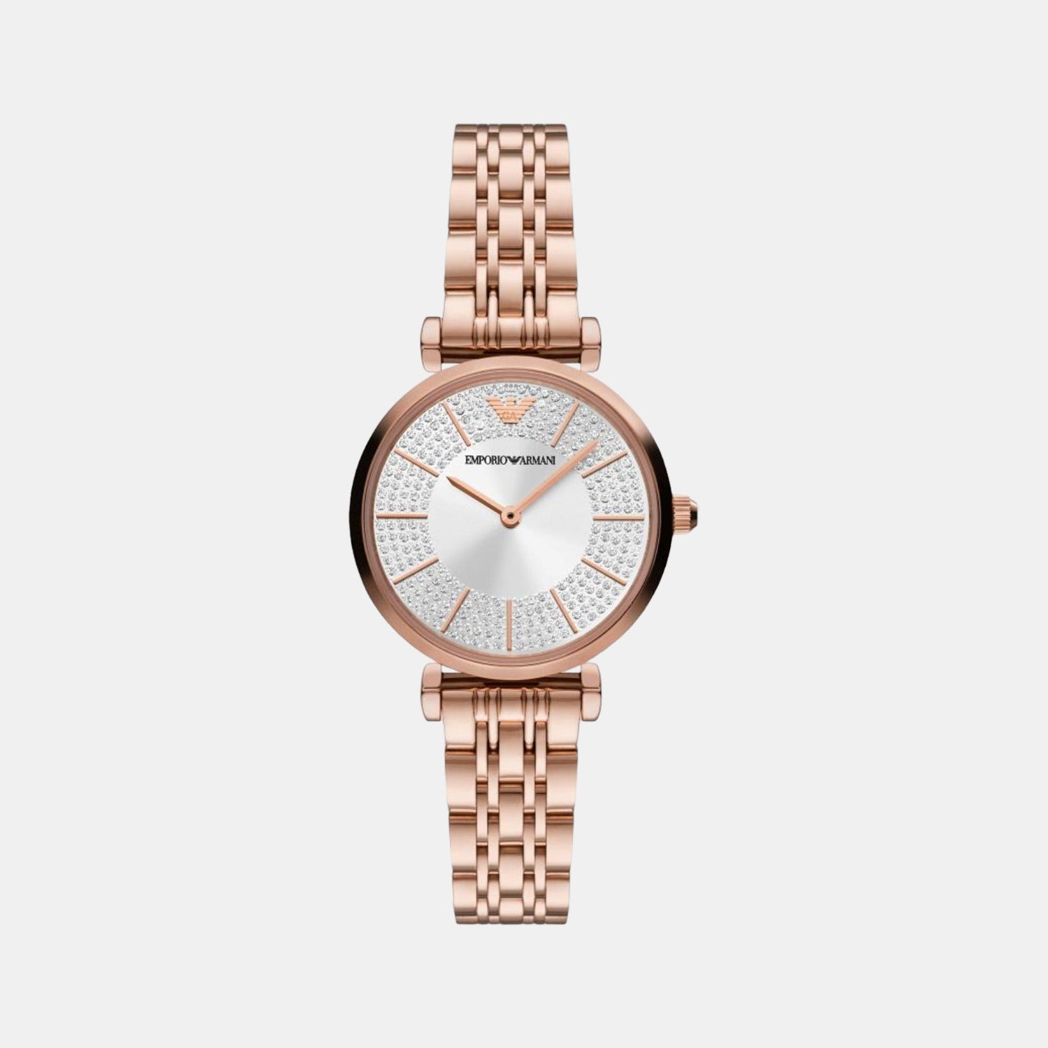 Armani silver and on sale rose gold watch