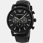 Emporio Armani Men Round Black watch