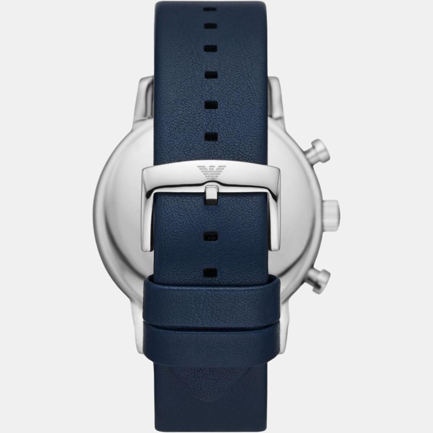 Emporio Armani Men Round Blue watch