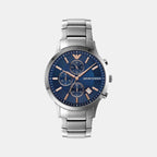 Emporio Armani Round Blue Chronograph watch