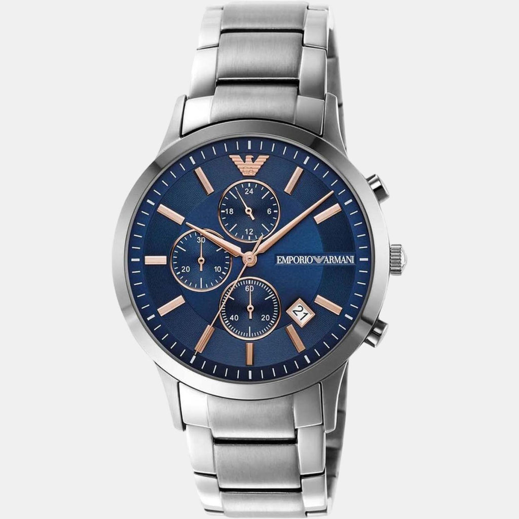 Emporio Armani Men Round Blue watch