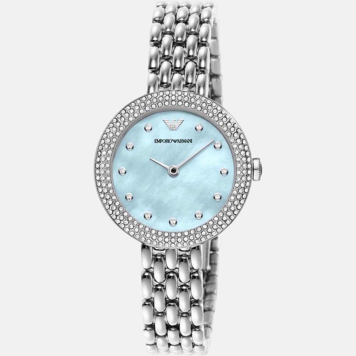 Emporio Armani Women Round Blue watch