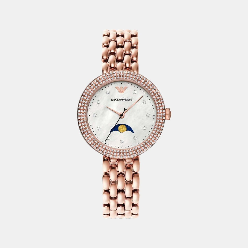 Emporio Armani Round White Analog watch