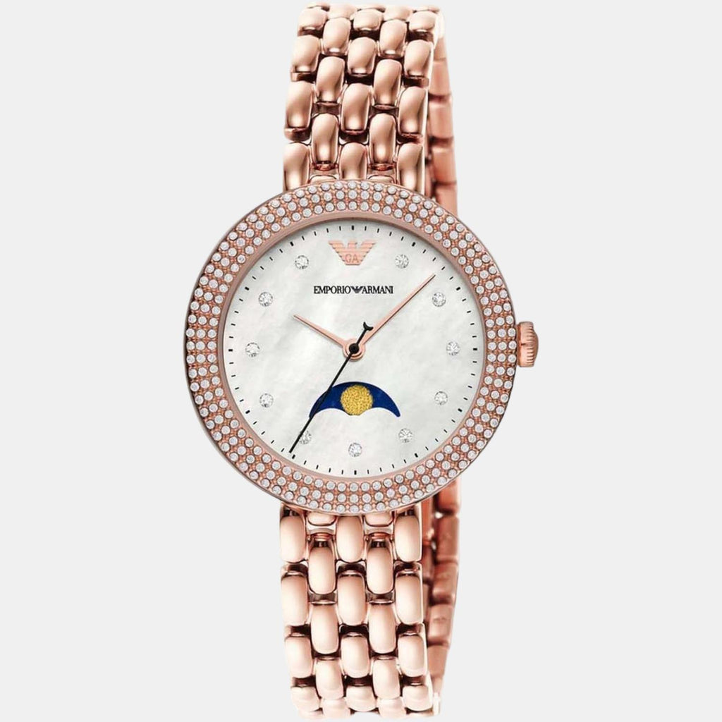 Emporio Armani Women Round White watch