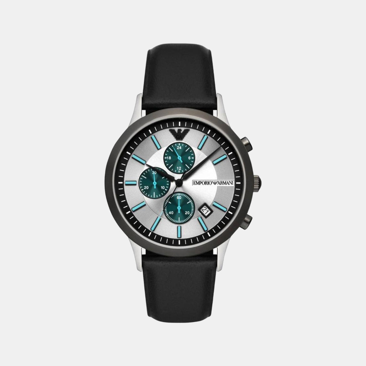 Emporio Armani Round Silver Chronograph watch