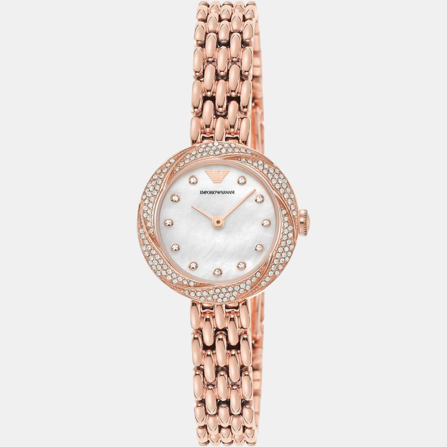 Emporio Armani Women Round White watch